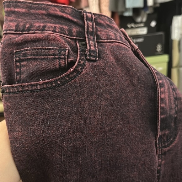 Wild Fable Purple Wash Denim skinny Raw Hem Size 2 - Picture 10 of 13